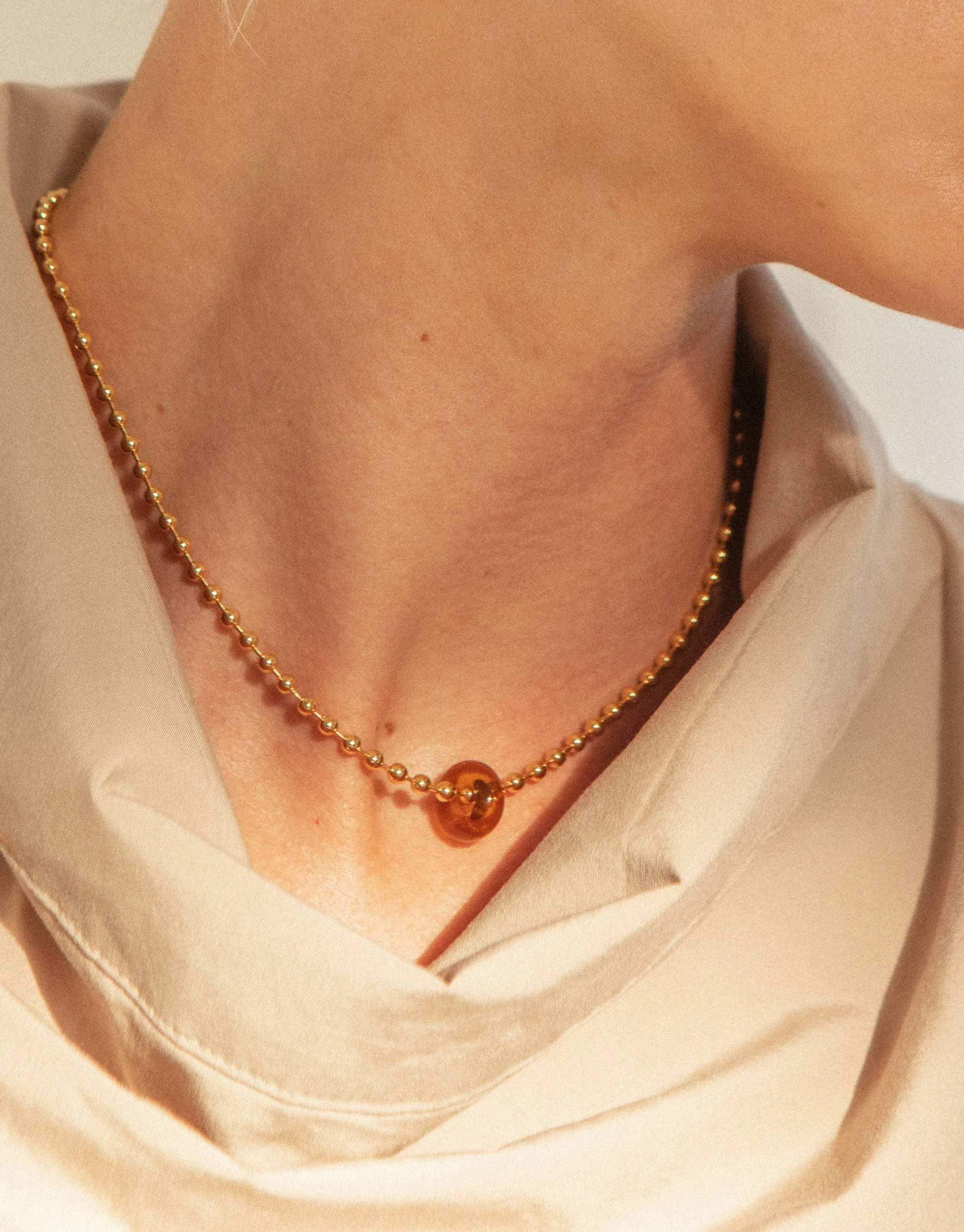 Cled Donut Ball Necklace