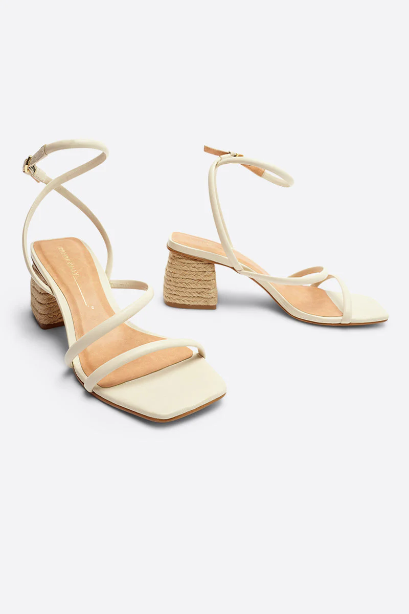 "INTENTIONALLY __________." Limo Heeled Sandal