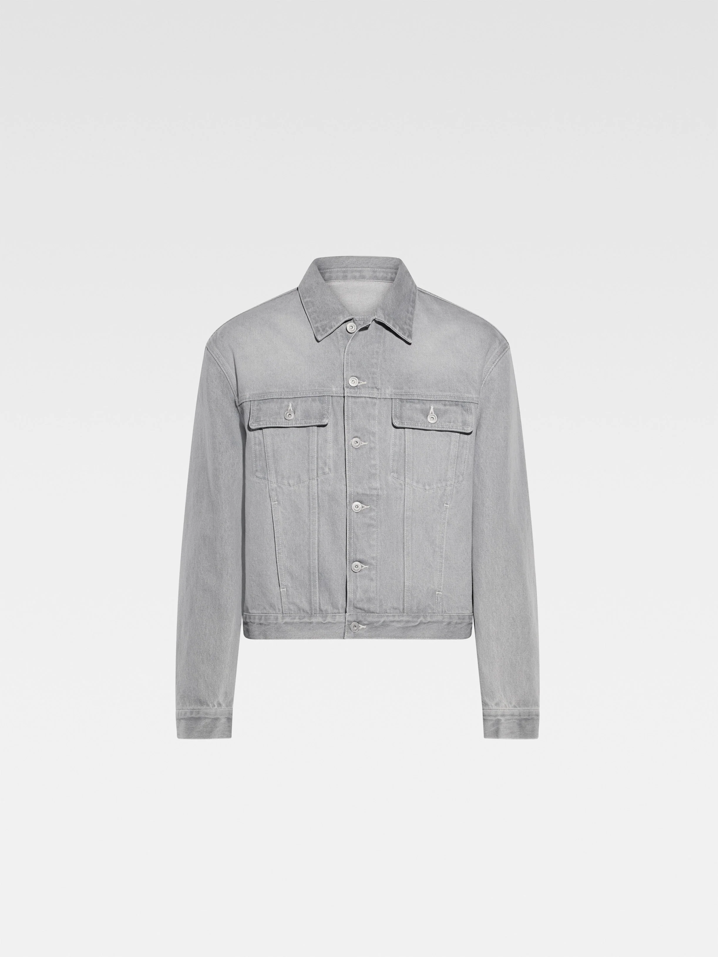 La Veste De-Nimes Jacket - Grey/Off White