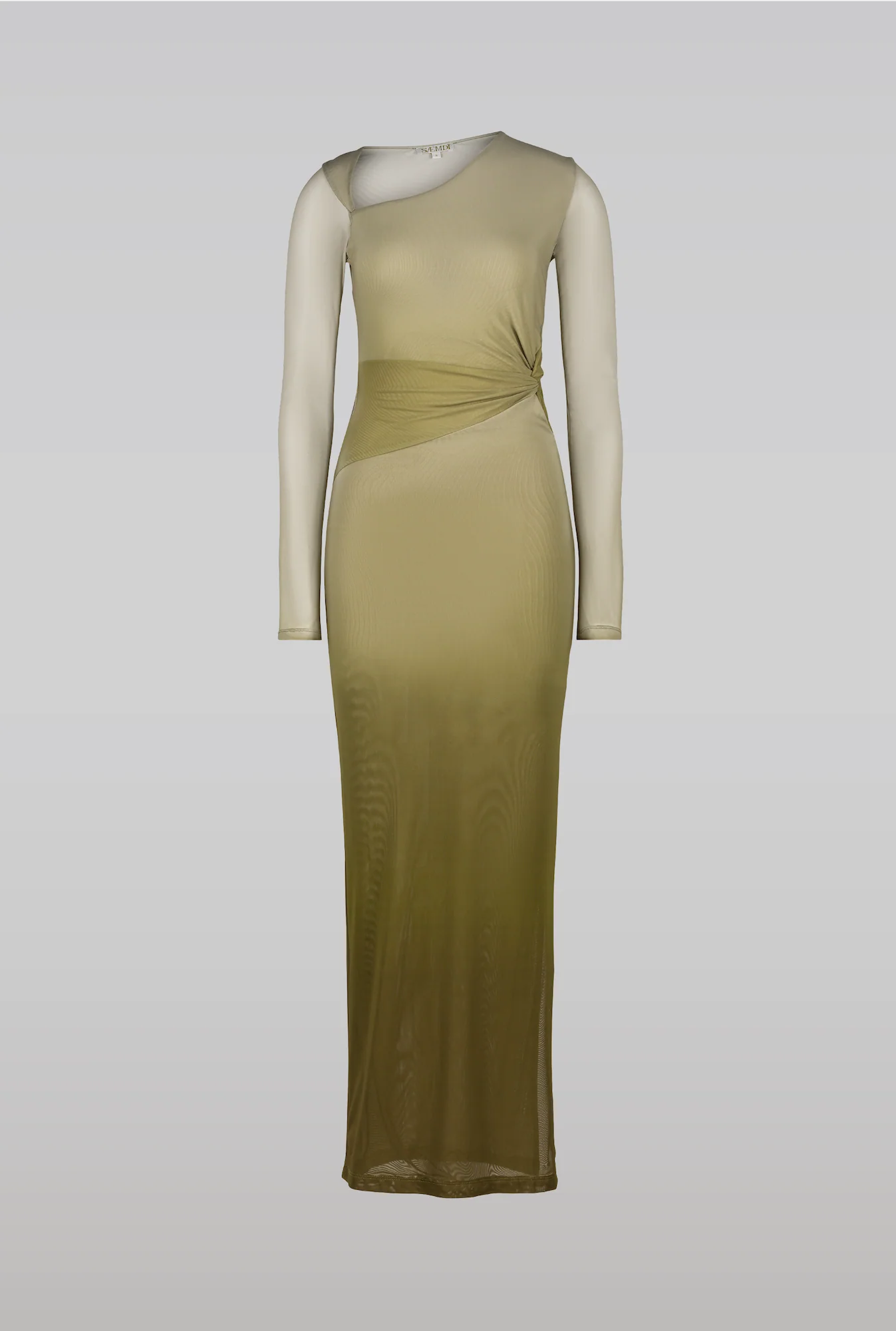 SAEMDI Gradient Mesh Dress