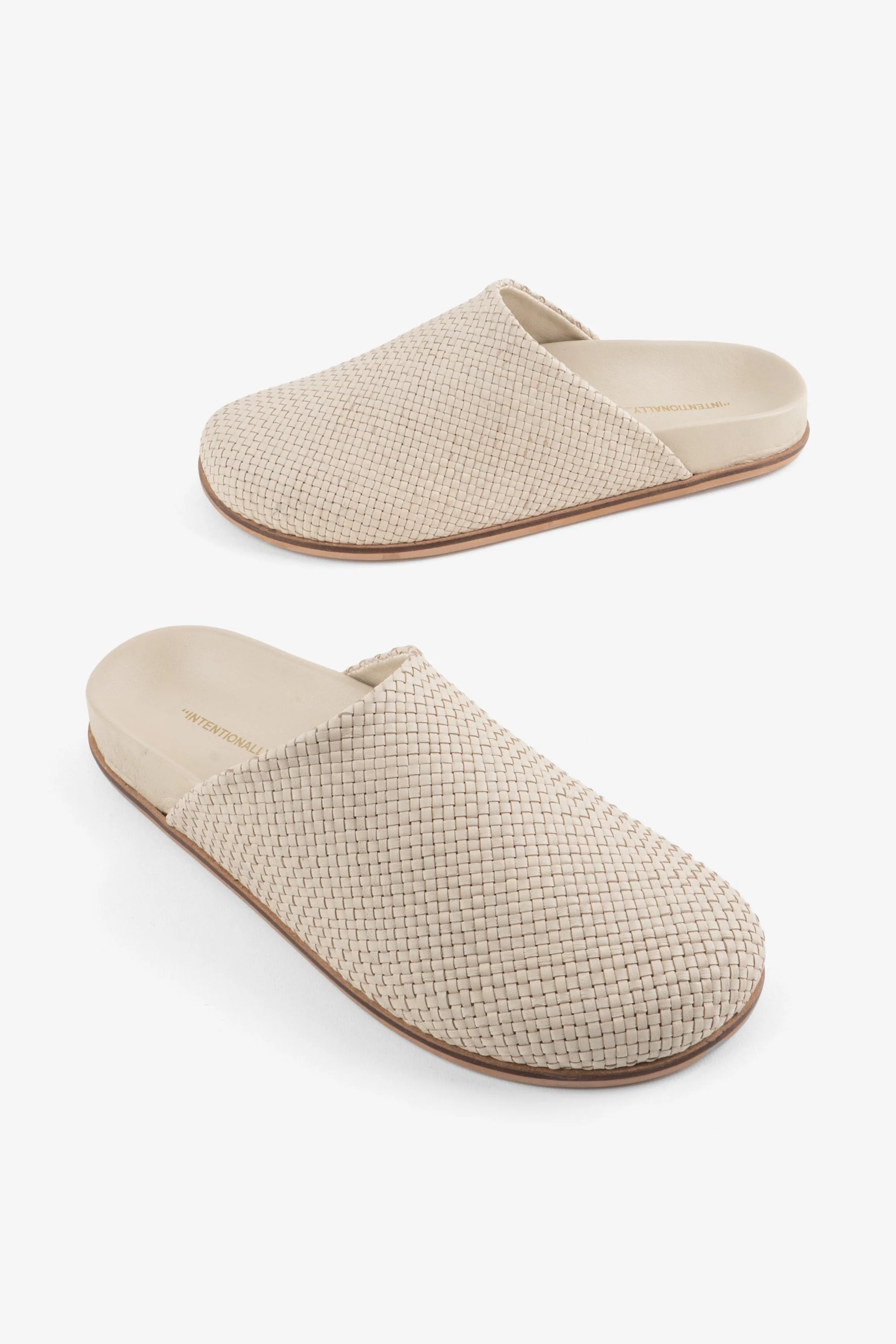 INTENTIONALLY __________. AGATHA WOVEN SLIP ON MULE
