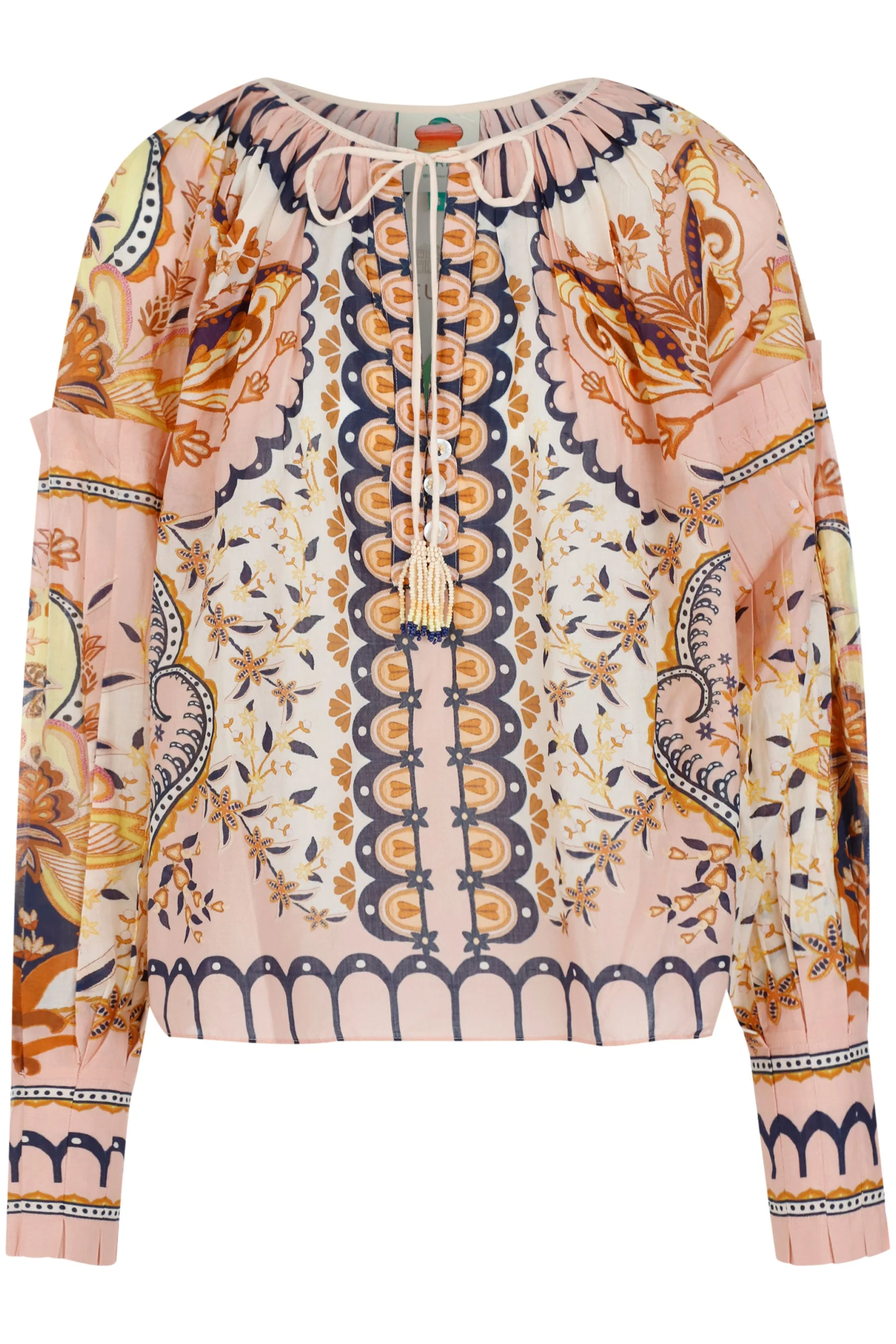 Farm Rio Jaipur Blouse - Beige