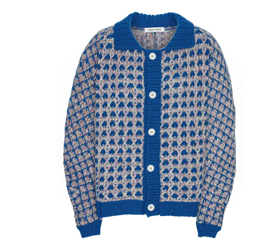 Henrik Vibskov Kimchi Cardigan - Blue Party - Image 5