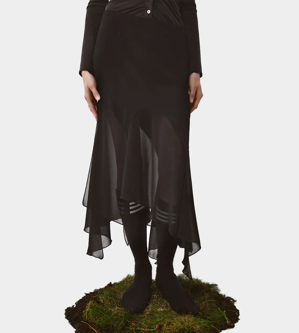 Avavav Kajsa Long Draped Skirt