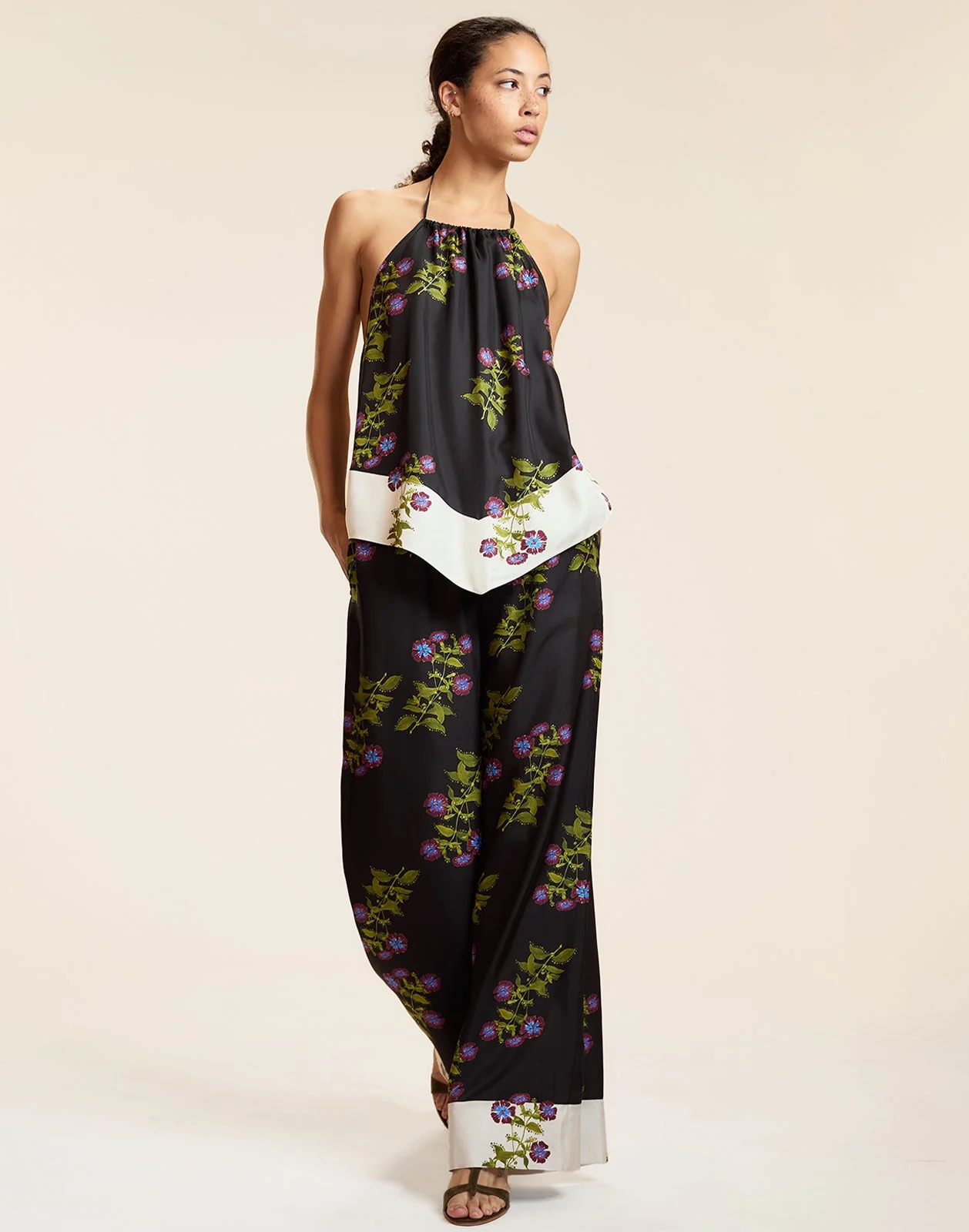 Cynthia Rowley Bon Voyage Top - BLKFL - Image 3