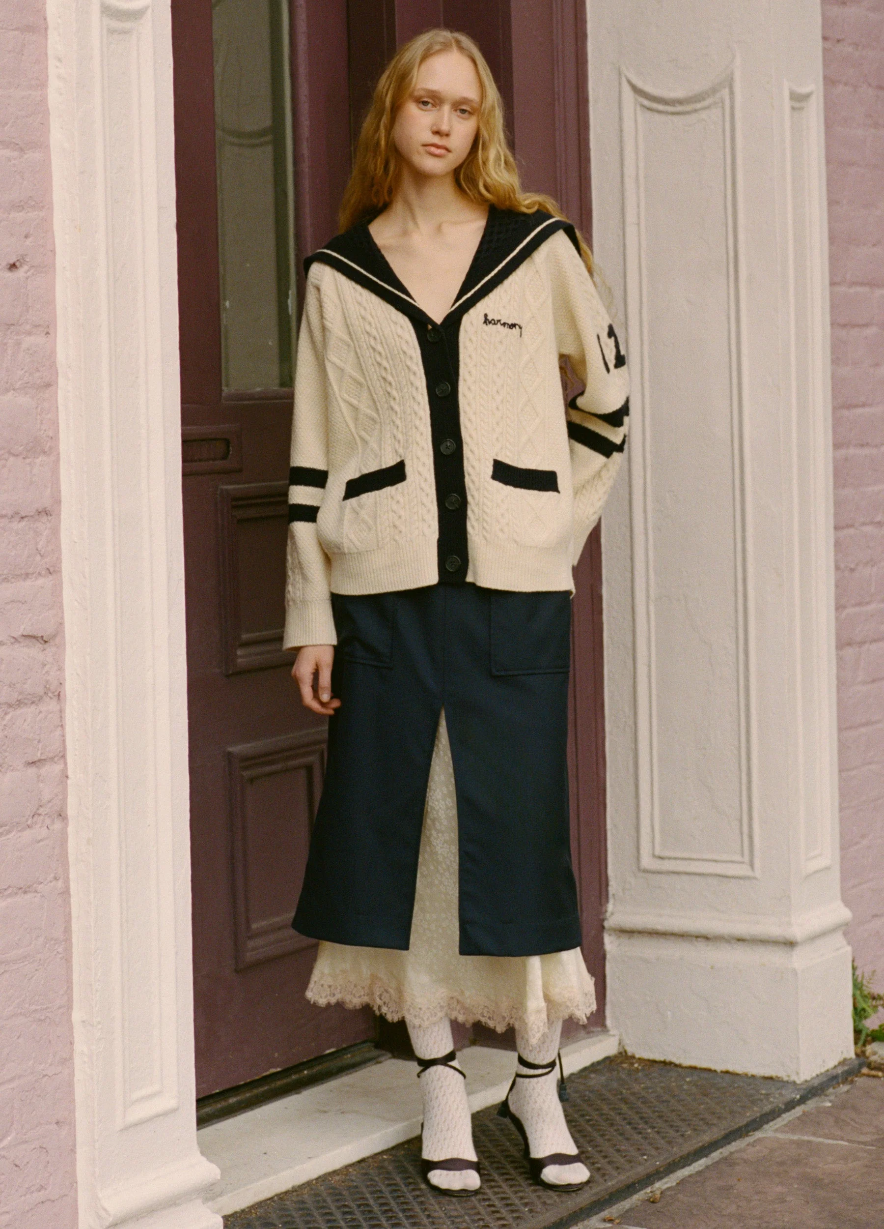 Sea NY Fiora Skirt - Navy