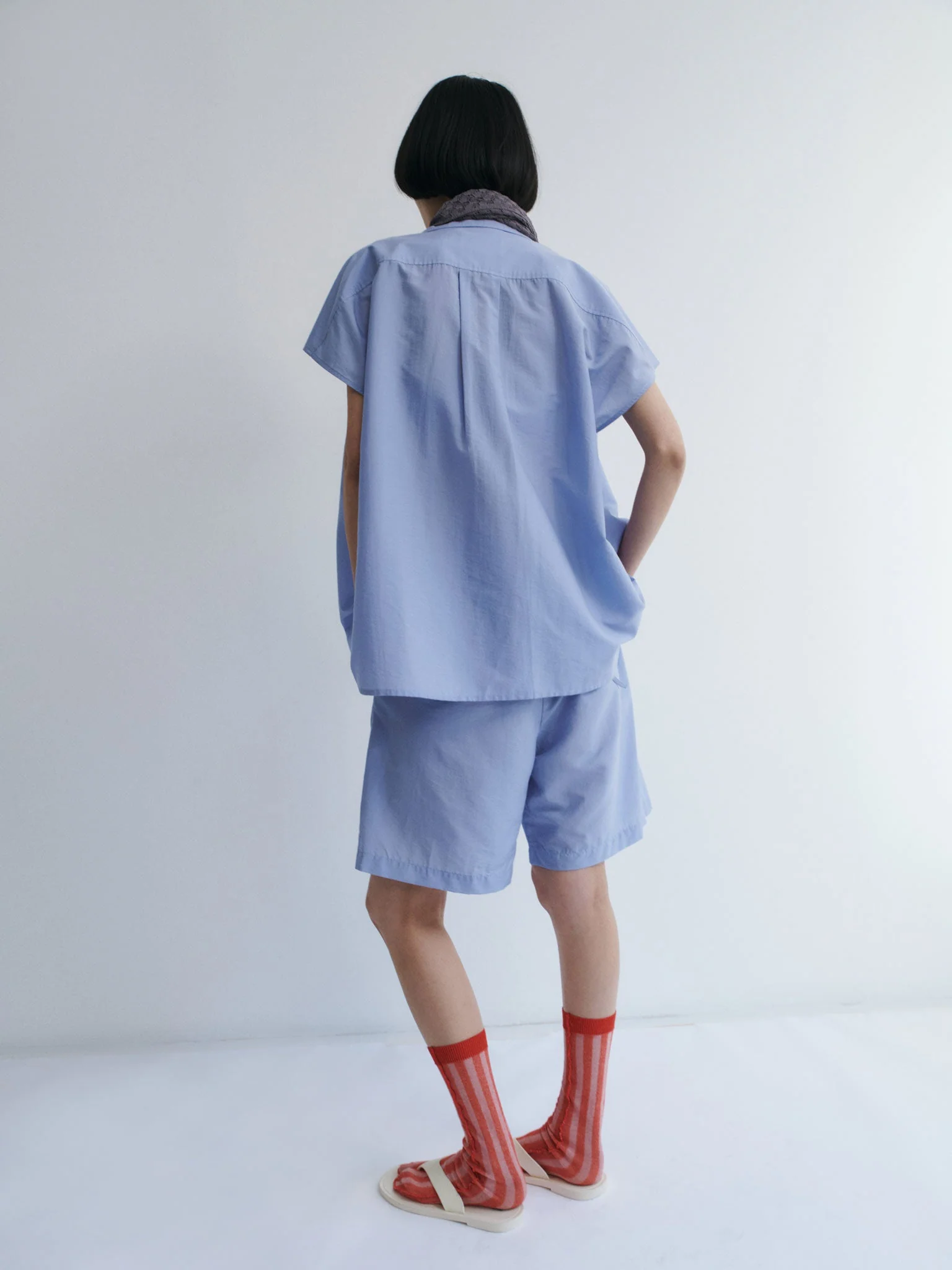 Rus Negoto Shirt Top - Salvia Blue - Image 3