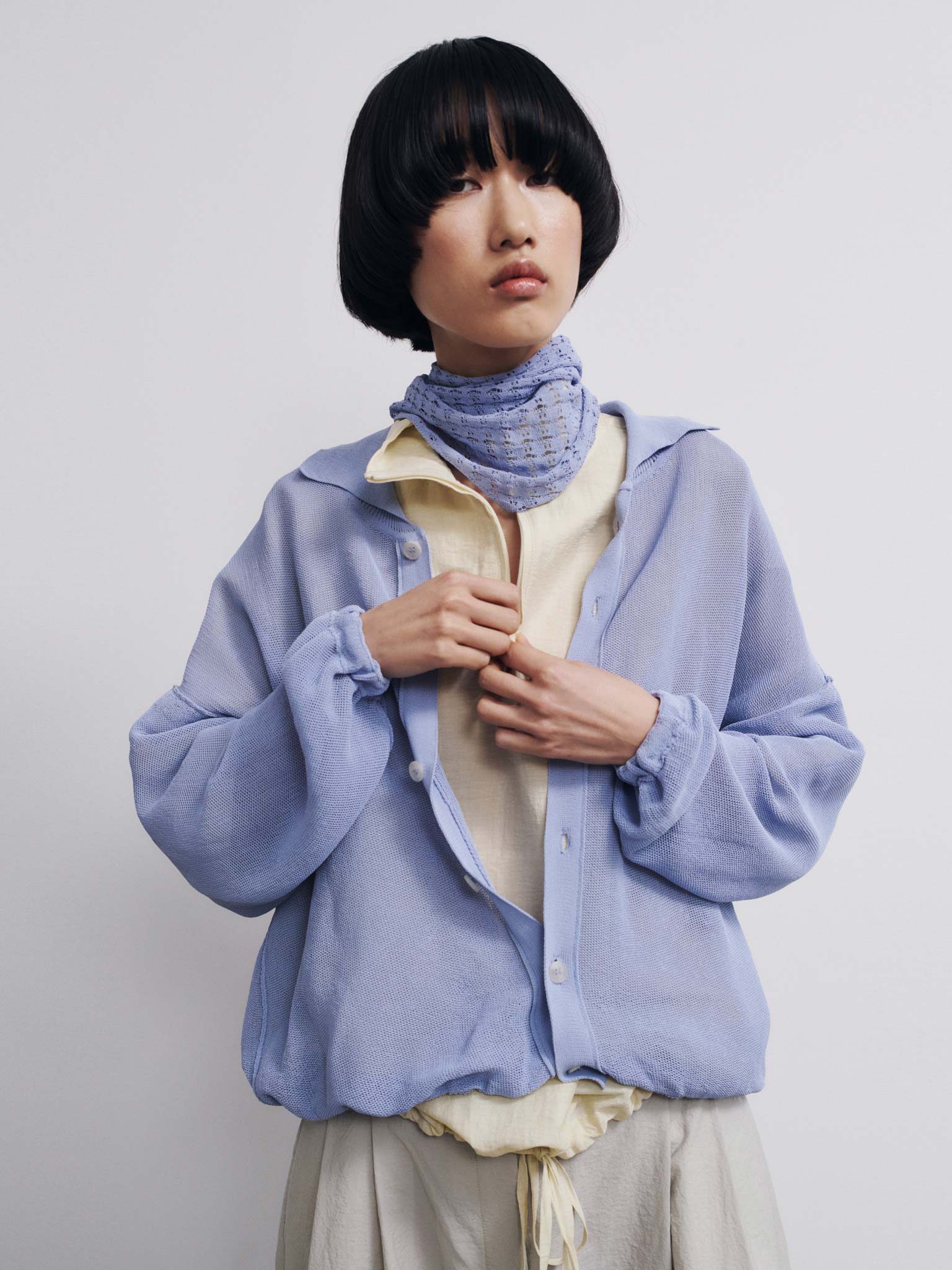 Rus Rogu Cardigan - Salvia Blue
