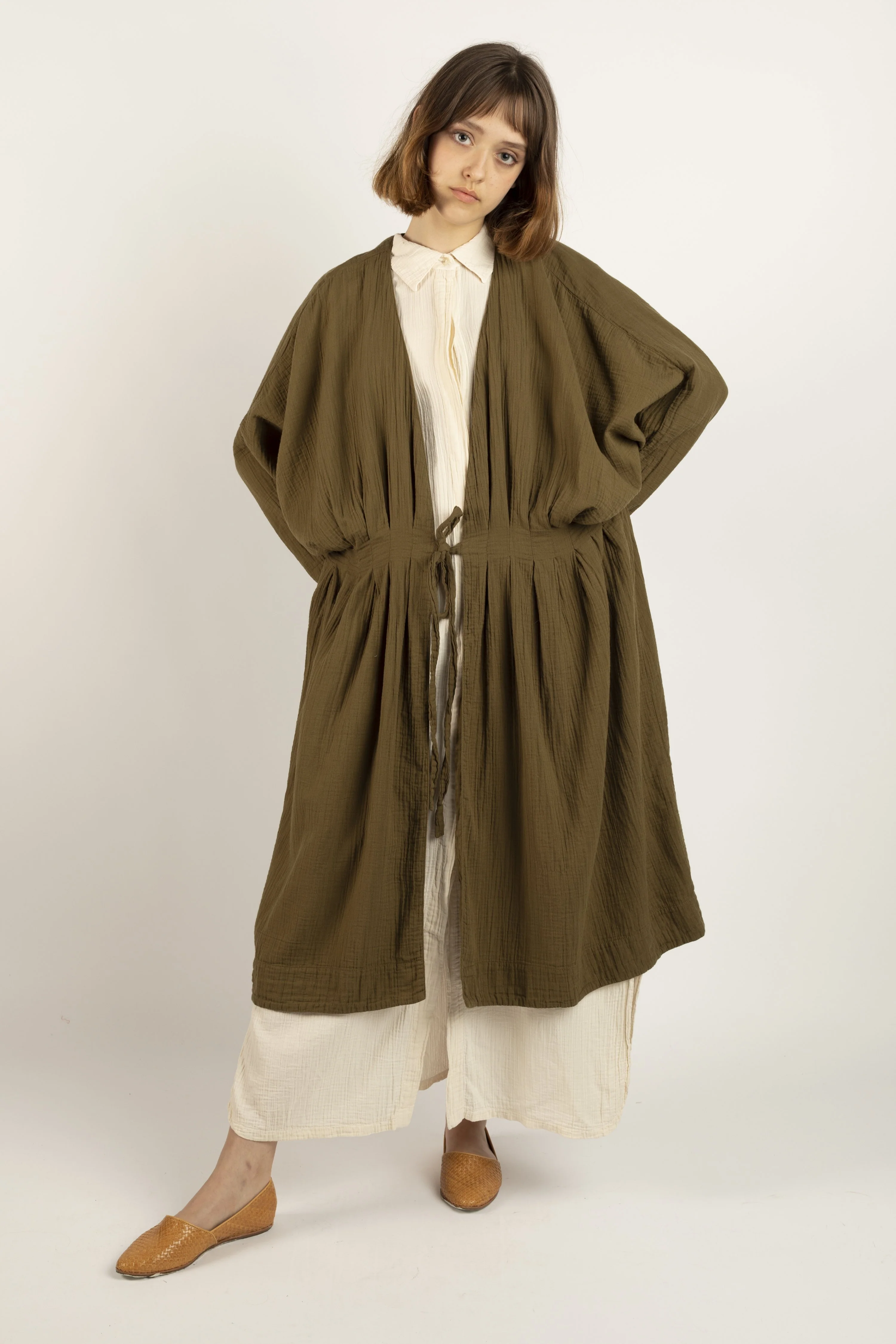 Atelier Delphine Zoe coat - kelp