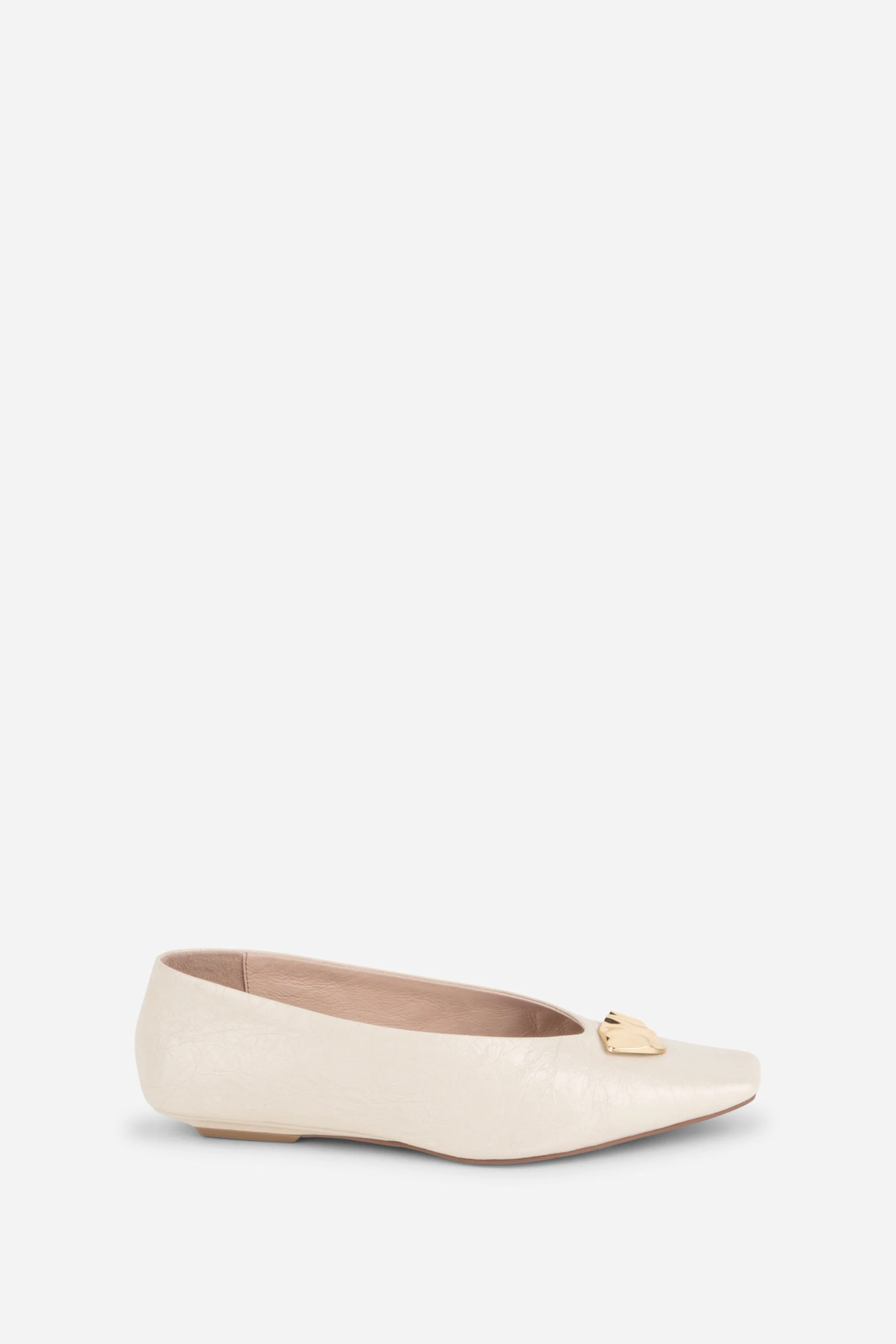 "INTENTIONALLY __________." Celda Crinkle Patent Flat - Image 16