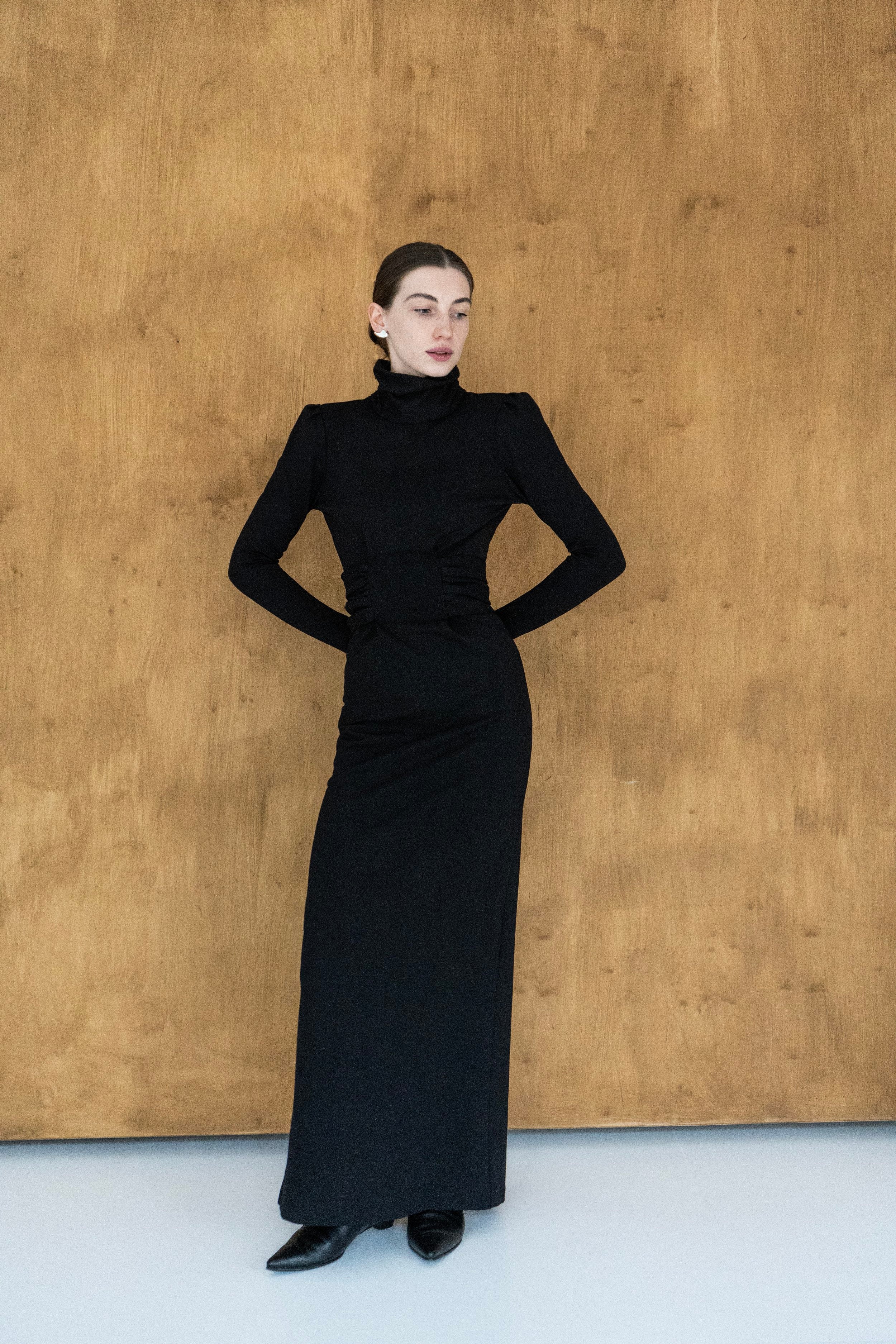 K M by L A N G E Salut Open Back Buckle Dress Dress - Black - Image 2